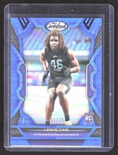 2022 Certified Lewis Cine #157 RC,SN Blue Mirror /75 Minnesota Vikings