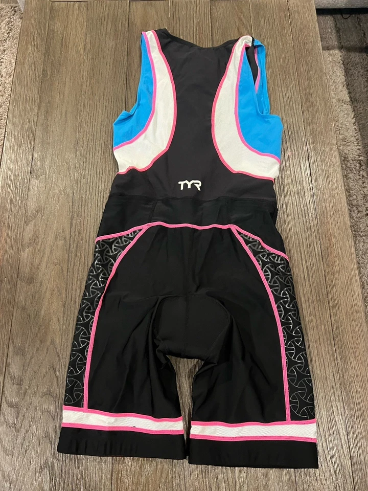 Womens TYR Ironman  Tri Suit Triathlon Skinsuit Colorful XL - Image 2 of 2