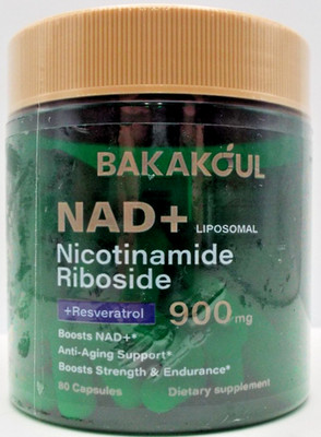 NAD+ 900mg Liposomal Nicotinamide Riboside Resveratrol Quercetin 80 Pills