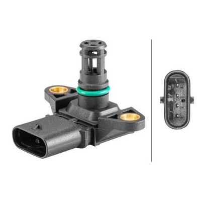 Sensor Ladedruck 4-polig HELLA Sensorik-Expertise passend für u.a. BMW 3er
