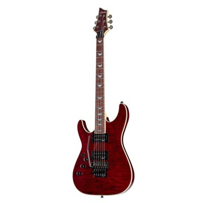 Schecter Omen Extreme 6 FR Lefthand Black Cherry - E-Gitarre für Linkshänder