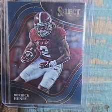 2022 Panini Select Draft Picks Blue Field Level Parallel Derrick Henry #127 