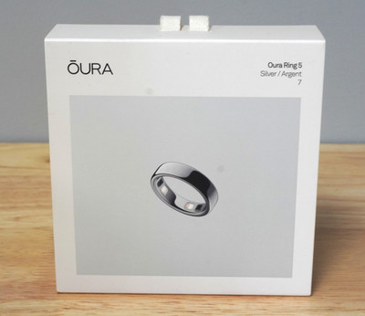 Oura Ring 5 Silver Size 7 Health Sleep Fitness Smart Ring BRAND NEW SEALED