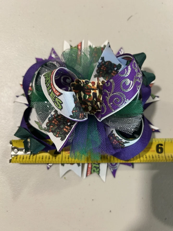 Clip de moño de pelo hecho a mano personalizado Teenage Mutant Ninja Turtles Foto 4 de 4