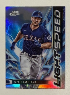 Wyatt Langford 2025 Topps Chrome Cosmic Light Speed #LS-4 MINT