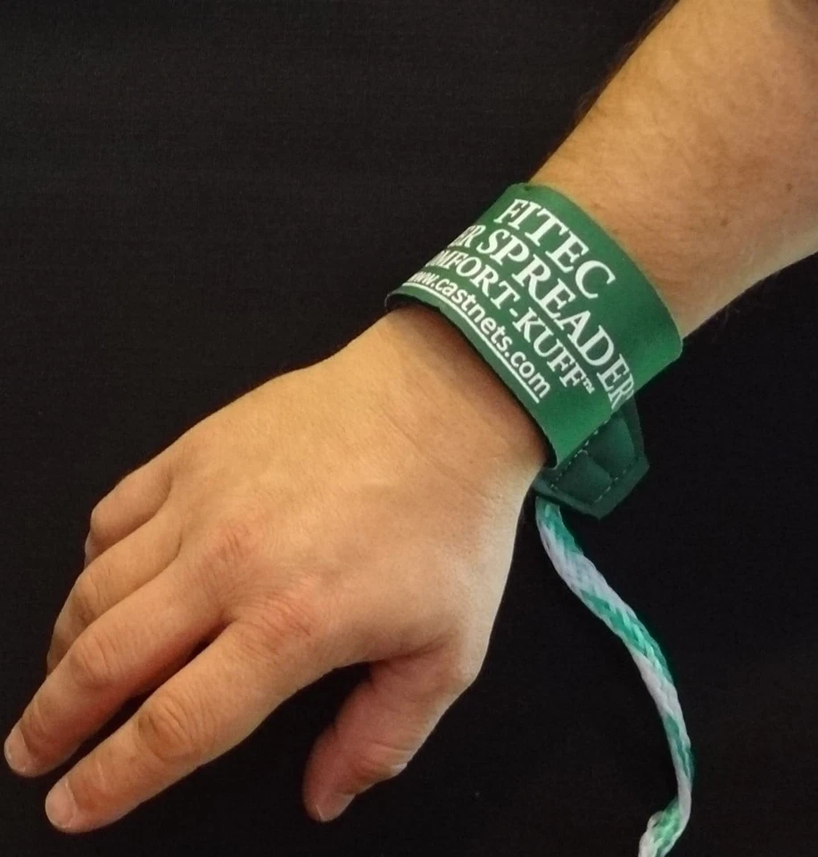 Red fundida de pesca de malla Fitec RS750 Super Spreader 4,5' x 3/8", mono transparente, 3/4 lb Foto 3 de 4