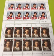 2025 SMOM Foglietti da 10 Canonizzazione Carlo Acutis e Pier Giorgio Frassati