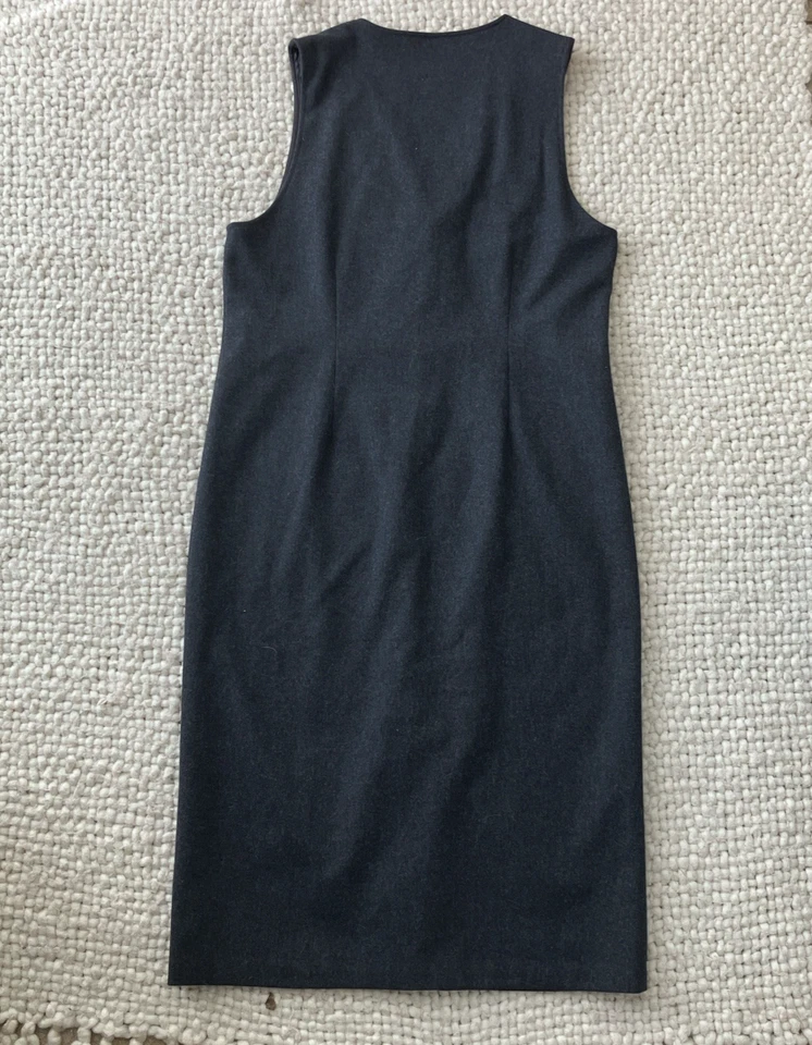 Vestido Pendleton Clásico 100% Lana Virgen Grande Sin Mangas Abotonado Años 90 Foto 2 de 4