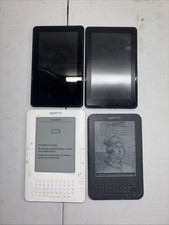 Kindle Tablet Bundle Untested Lot, No Charger Or Cables