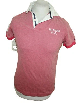 Tommy Hilfiger Herren Polo Shirt Gr S Rosa Slim Fit Kurzarm - Bild 1 von 4