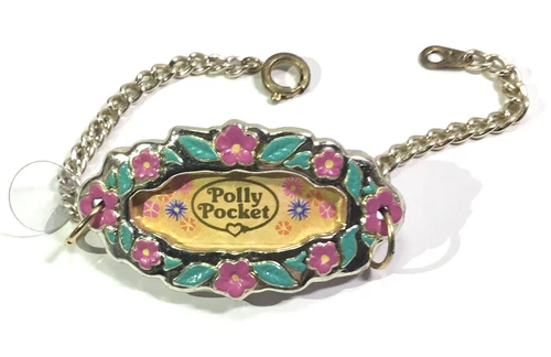 Polly Pocket GOLDEN CHARM ID BRACELET 1994