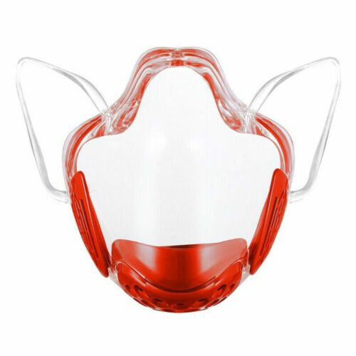 Klar Transparent Antibeschlag Gesichtsmaske Schild Wiederverwendbar Abdeckung Mund Antibeschlag+ - Bild 9 von 16