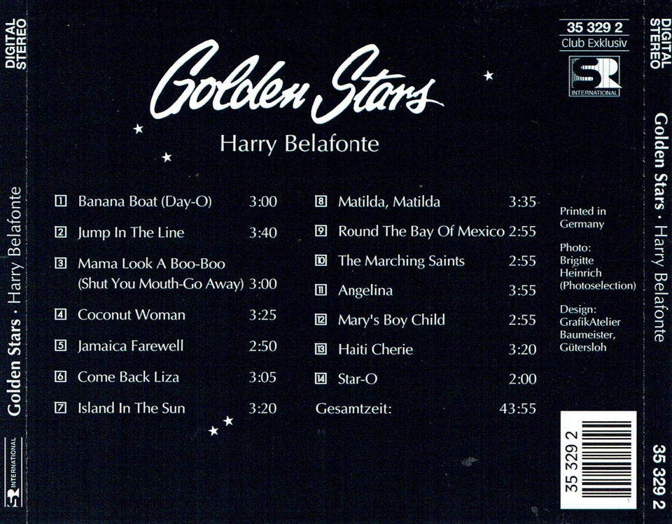 (CD) Harry Belafonte - Golden Stars - Banana Boat (Day-O), Jump In The Line - Bild 2 von 2