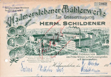 Hadmersleben er Mühlenwerke Schildener Rechnung 1934 Sachsen-Anhalt Oschersleben