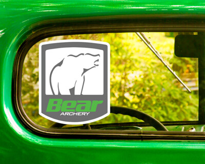 BEAR ARCHERY DECALs 2 Stickers Bogo For Car Window Bumper Laptop Truck Rv