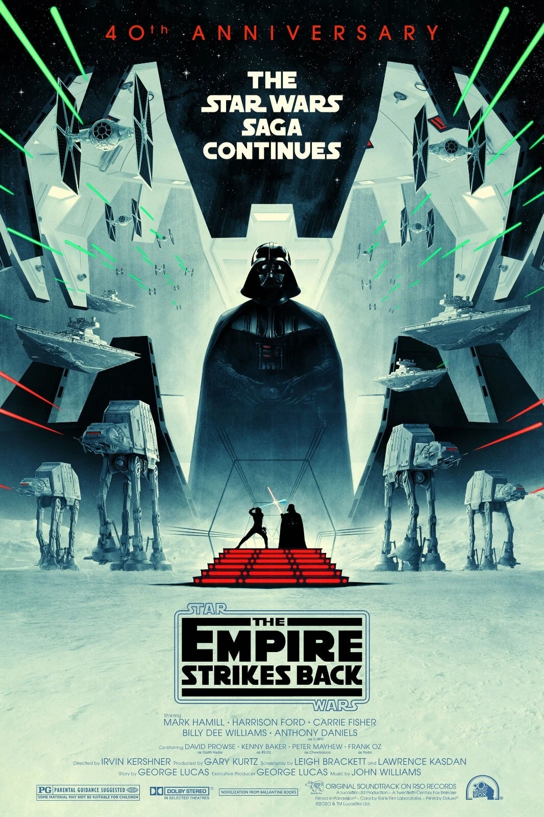 1980 Star Wars The Empire Strikes Back 40th Anniversary Vertical Poster