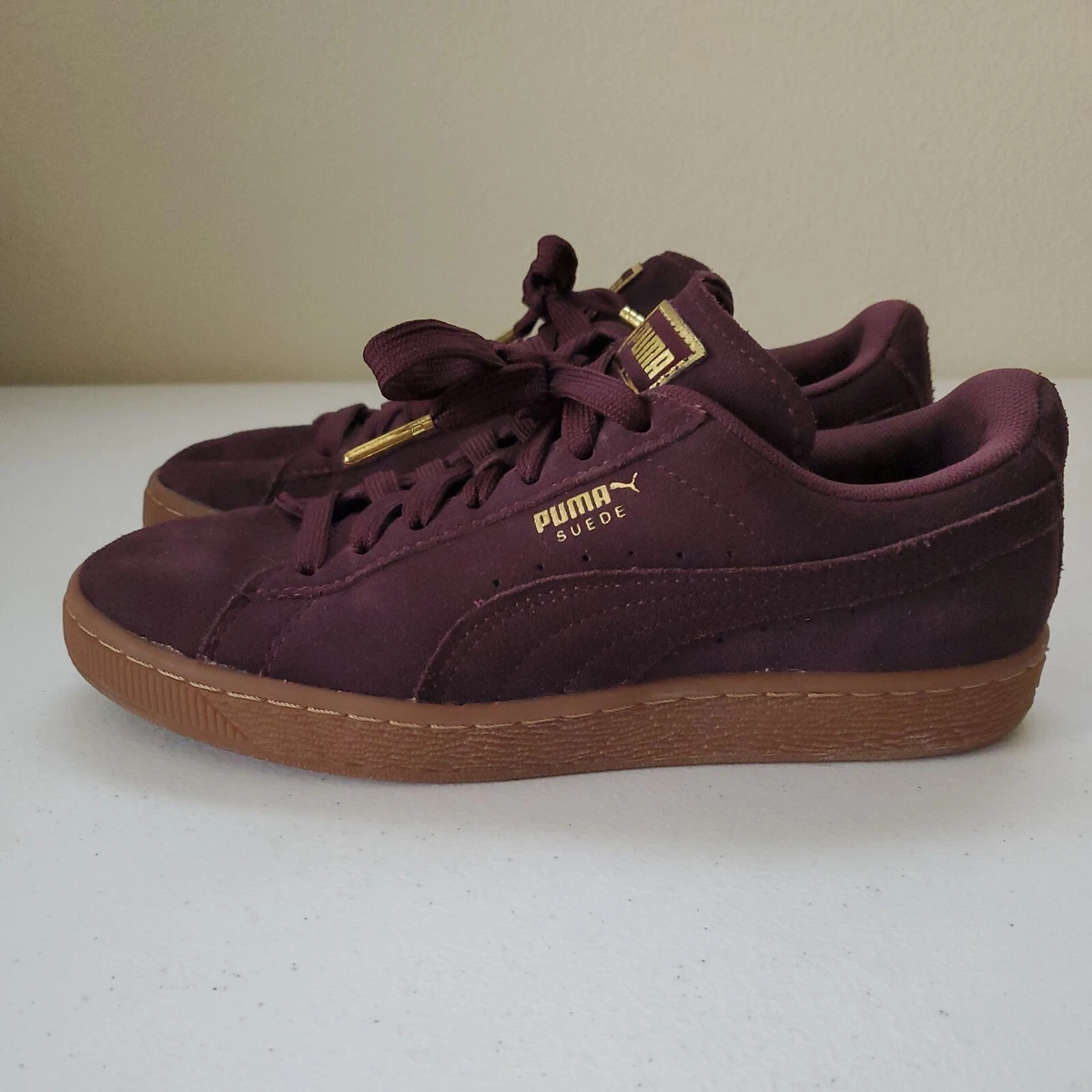 Puma Womens Suede Classic 364225 03 Maroon Y2K Retro Shoes