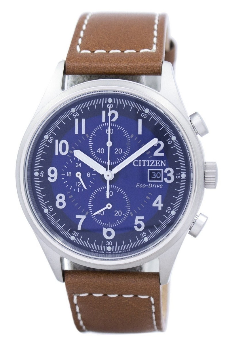 Citizen Men's Sport Casual Chronograph Eco-Drive Brown Watch 42 MM