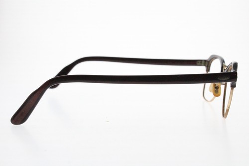 Rare VTG B&L RayBan 1/10 12k GF Wood Grain Sunglasses FRAMES ONLY Clubmaster - Picture 5 of 9