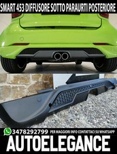 Unten Stoßstange Hinten Spoiler Sport IN ABS Für Intelligent 453 Fortwo Diffusor