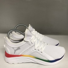 Puma Softride Sophia White/Rainbow Girls Size 5.5 Medium