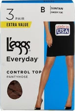 L'eggs womens Everyday Women's Nylon Pantyhose Control Top Panty