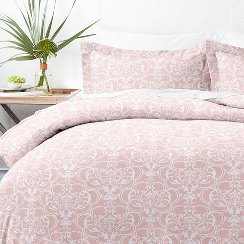 Reversible Pattern 3PC Duvet Cover Soft Easy Care with Shams by Kaycie Gray - Picture 10 of 84