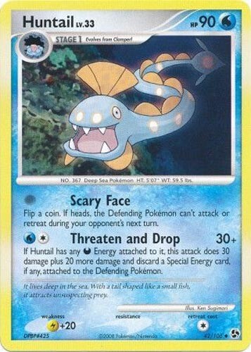 Pokemon Card - Great Encounters 42/106 - HUNTAIL (uncommon) - NM/Mint