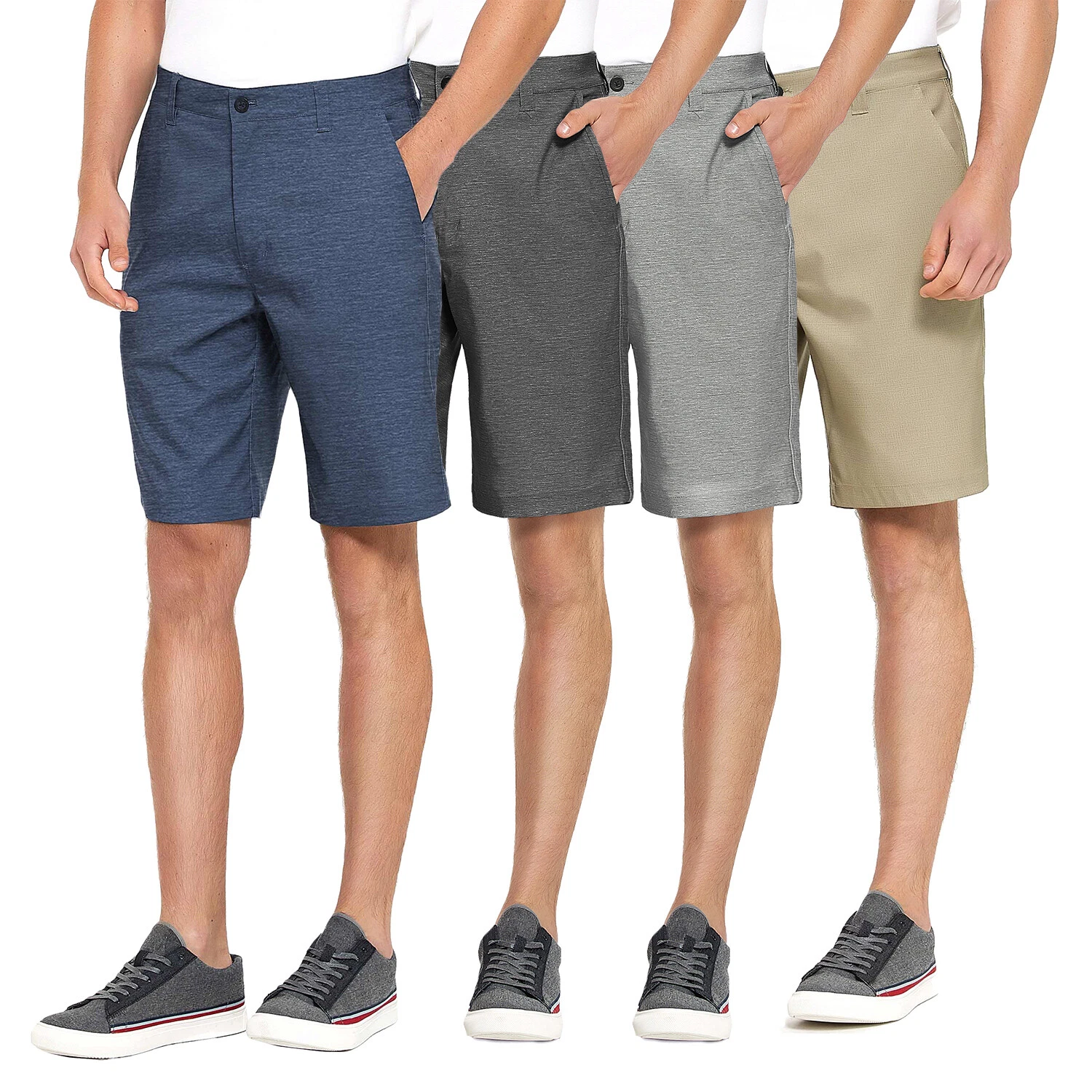 Men's Chino Shorts Stretch Lightweight Quick Dry Flex Fit Work Golf Half Pants
Opens in a new window