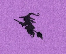 WITCHES ON BROOM halloween die cuts scrapbook cards