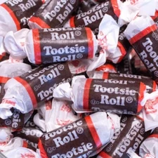 Tootsie Roll Original Chewy Chocolate Candy Chews BULK CANDY- TWO Pounds