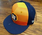 Jake Meyers 2024 Houston Astros Game Used Worn Rainbow BP Hat MLB Authentic #6