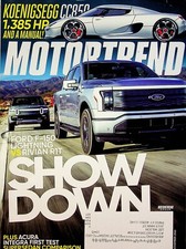 Motor Trend Magazine November 2022 Ford F-150 Lightning vs Rivian RIT Show Down