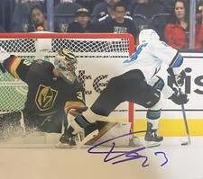 Thomas Bordeleau Signed 8x10 Photo! SAN JOSE SHARKS-BARRACUDA TOP PROSPECT W/COA