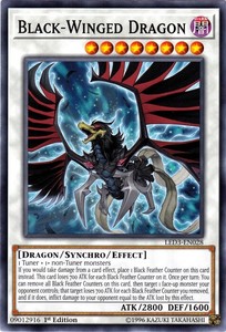 Black-Winged Dragon - LED3-EN028 - Common - 1st Edition x3 - Near Mint