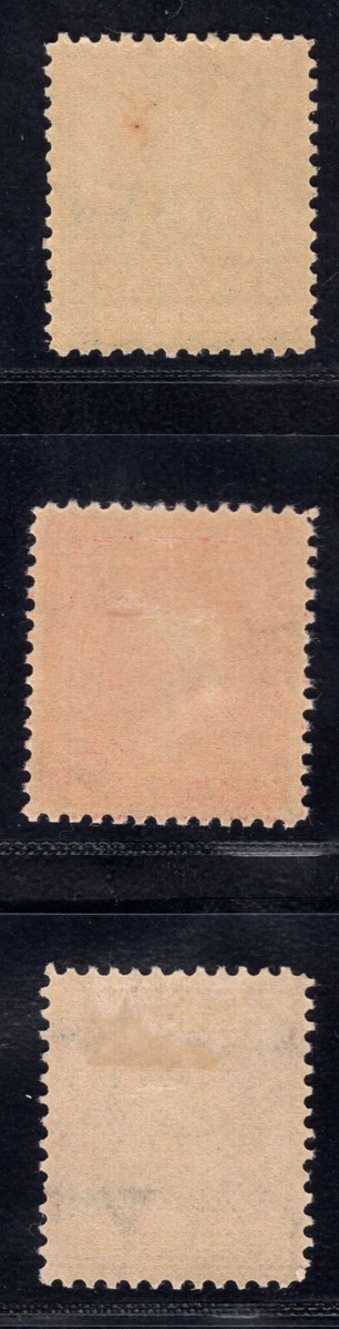 MOMEN: US STAMPS #331-333 MINT OG 1NH(1c)/2H VF/XF LOT