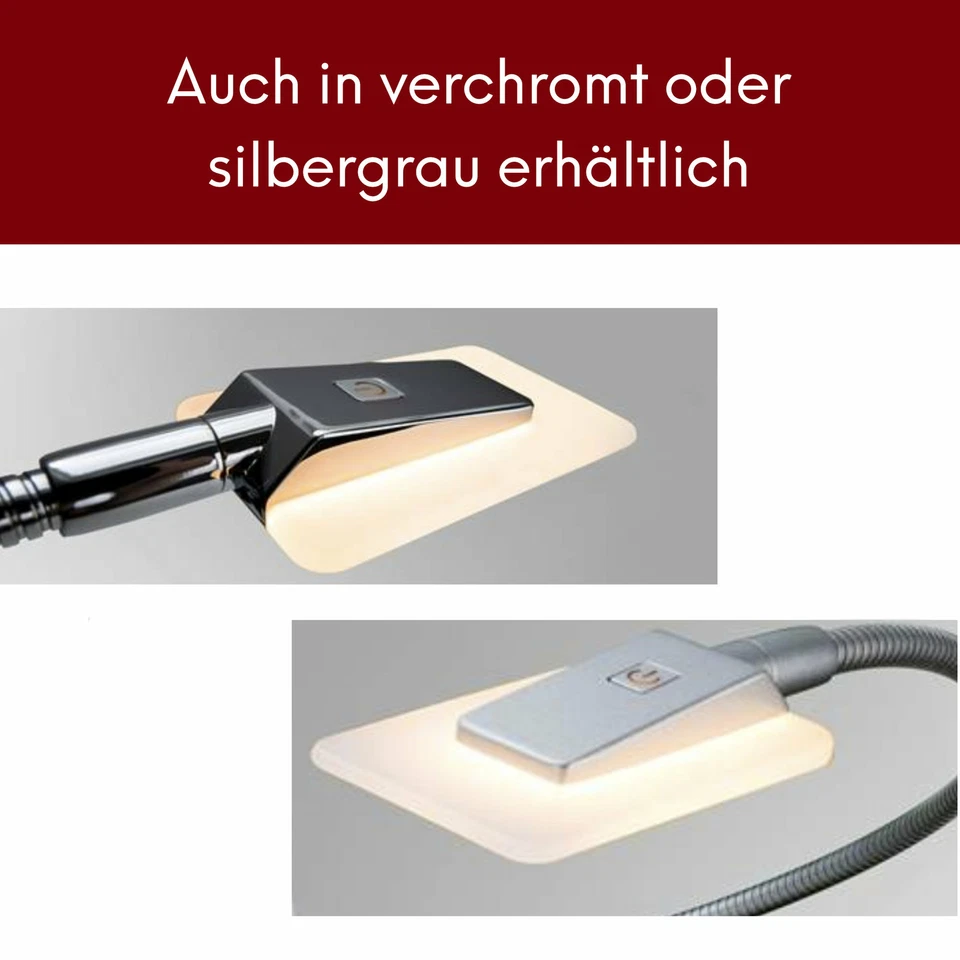 kalb | LED Bettleuchte Leseleuchte Flexleuchte Nachttischlampe Leselampe schwarz - Bild 4 von 4