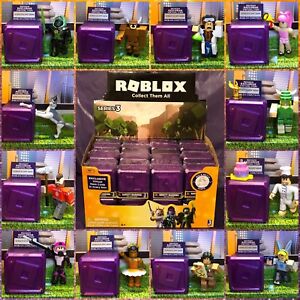 Roblox Celebrity Gold Purple Series 3 Mystery Box Action Figures Kids Toys New Ebay - roblox toys series 3 blue blind boxes codes full case