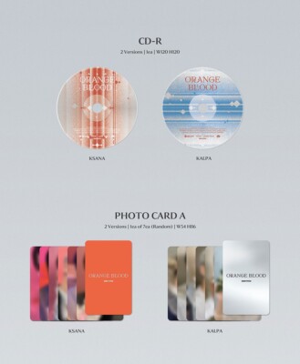 K-POP ENHYPEN Album [ORANGE BLOOD] CD+92p P.Book+3ea Card+Sticker+