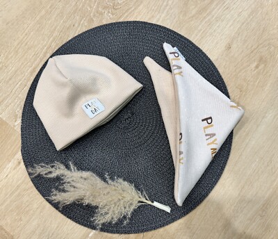 Mütze und Halstuch im Set - ''Play all Day'' - 6-9 Monate - Baby - selbstgenäht
