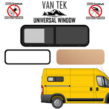 Ram ProMaster 1033R Passenger Side HALF Sliding Bunk Window 34 x 11″ +FLY SCREEN