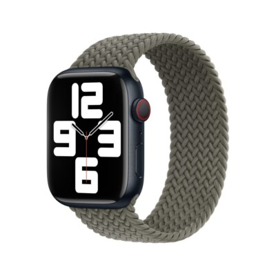 Original Apple Watch Braided Geflochtenes Solo Loop Band 38/40/41/42mm Olive