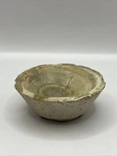 Vintage 2.75” Round Rough Stone Salt Cellar And 1.25” In Height