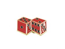 Retro Belt Buckle- Dice Red