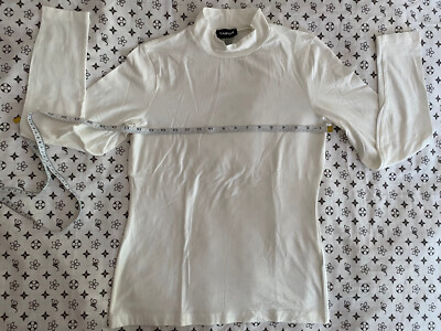NWOT! Taifun Women Turtleneck Long Sleeve Shirt cotton very Soft Lightweight top