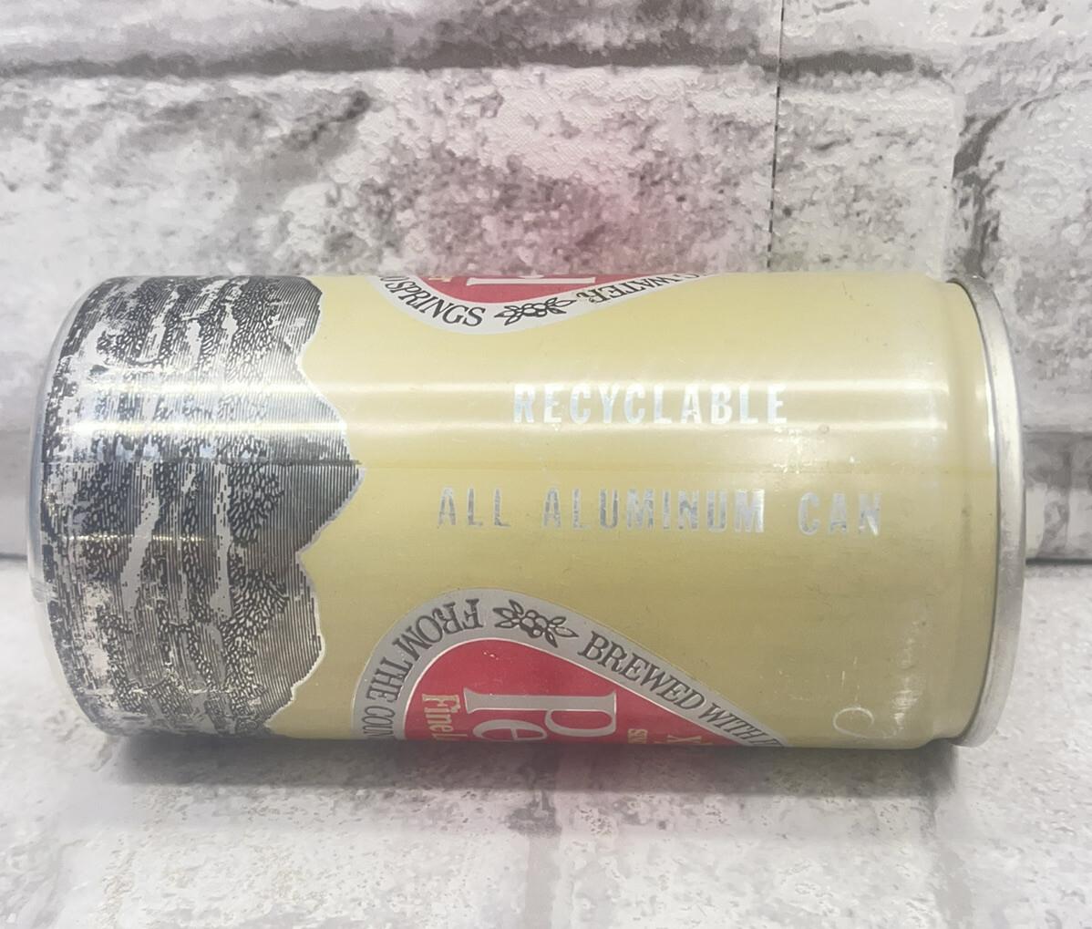 Vintage Pearl Lager Beer Can Emptied On Bottom | eBay