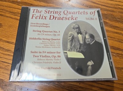 The String Quartets Of Felix Draeseke Vol./Bd. II - First Recordings CD