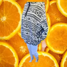 L.L. Bean 1/4 Zip Black White Fleece with Pockets Size XL