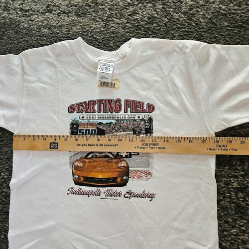 2007 Indianapolis 500 Boys Tee Shirt Size Medium New old Stock white - Picture 5 of 6