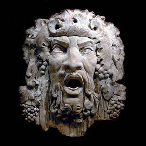 Dionysus Decorative Hardwood Hand carving Wall Plaque